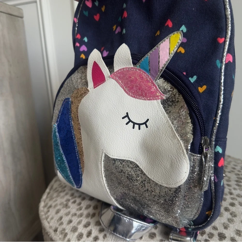 Unicorn Pocket Printed Backpack